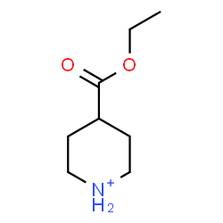 ChemSpider 2D Image | 4-(Ethoxycarbonyl)piperidinium | C8H16NO2