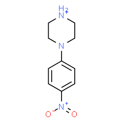 ChemSpider 2D Image | 4-(4-Nitrophenyl)piperazin-1-ium | C10H14N3O2