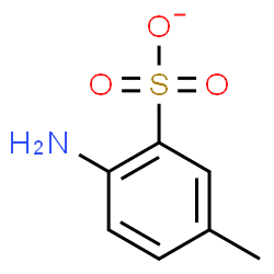 ChemSpider 2D Image | 2-Amino-5-methylbenzenesulfonate | C7H8NO3S