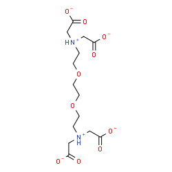 ChemSpider 2D Image | 3,12-Bis(carboxylatomethyl)-6,9-dioxa-3,12-diazoniatetradecane-1,14-dioate | C14H22N2O10