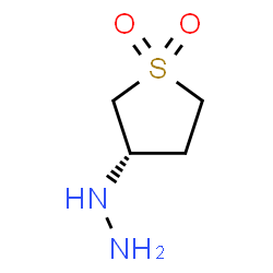 ChemSpider 2D Image | [(3S)-1,1-Dioxidotetrahydro-3-thiophenyl]hydrazine | C4H10N2O2S