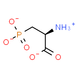 ChemSpider 2D Image | (2S)-2-Ammonio-3-phosphonatopropanoate | C3H6NO5P