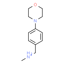ChemSpider 2D Image | N-Methyl[4-(4-morpholinyl)phenyl]methanaminium | C12H19N2O