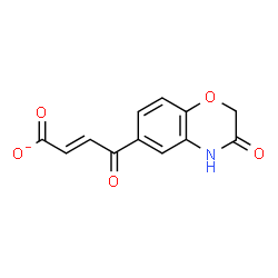 ChemSpider 2D Image | (2E)-4-Oxo-4-(3-oxo-3,4-dihydro-2H-1,4-benzoxazin-6-yl)-2-butenoate | C12H8NO5