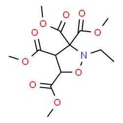 ChemSpider 2D Image | Tetramethyl 2-ethyl-3,3,4,5-isoxazolidinetetracarboxylate | C13H19NO9