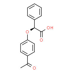 ChemSpider 2D Image | (2S)-(4-Acetylphenoxy)(phenyl)acetic acid | C16H14O4