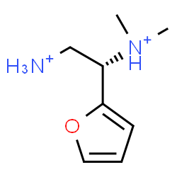 ChemSpider 2D Image | (1S)-1-(2-Furyl)-N~1~,N~1~-dimethyl-1,2-ethanediaminium | C8H16N2O