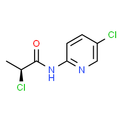 ChemSpider 2D Image | (2S)-2-Chloro-N-(5-chloro-2-pyridinyl)propanamide | C8H8Cl2N2O