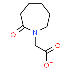 ChemSpider 2D Image | (2-Oxo-1-azepanyl)acetate | C8H12NO3