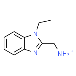 ChemSpider 2D Image | (1-Ethyl-1H-benzimidazol-2-yl)methanaminium | C10H14N3