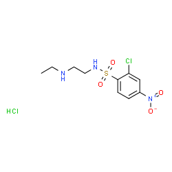 ChemSpider 2D Image | 2-Chloro-N-[2-(ethylamino)ethyl]-4-nitrobenzenesulfonamide hydrochloride (1:1) | C10H15Cl2N3O4S