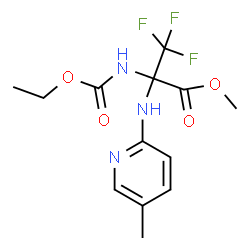 ChemSpider 2D Image | Methyl 2-[(ethoxycarbonyl)amino]-3,3,3-trifluoro-N-(5-methyl-2-pyridinyl)alaninate | C13H16F3N3O4