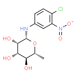 ChemSpider 2D Image | N-(4-Chloro-3-nitrophenyl)-6-deoxy-beta-D-mannopyranosylamine | C12H15ClN2O6