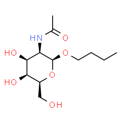 ChemSpider 2D Image | Butyl 2-acetamido-2-deoxy-beta-L-talopyranoside | C12H23NO6