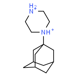 ChemSpider 2D Image | 1-(Adamantan-1-yl)piperazinediium | C14H26N2