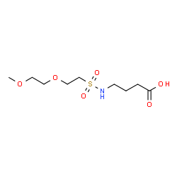 ChemSpider 2D Image | 2,5-Dioxa-8-thia-9-azatridecan-13-oic acid 8,8-dioxide | C9H19NO6S