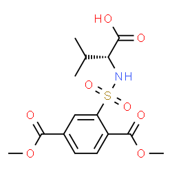 ChemSpider 2D Image | N-{[2,5-Bis(methoxycarbonyl)phenyl]sulfonyl}-D-valine | C15H19NO8S