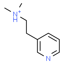 ChemSpider 2D Image | N,N-Dimethyl-2-(3-pyridinyl)ethanaminium | C9H15N2