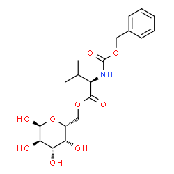 ChemSpider 2D Image | 6-O-{N-[(Benzyloxy)carbonyl]-D-valyl}-alpha-D-galactopyranose | C19H27NO9