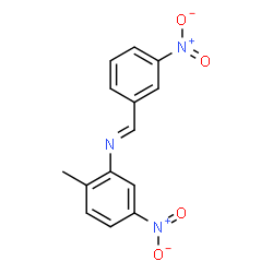 ChemSpider 2D Image | 2-Methyl-5-nitro-N-[(E)-(3-nitrophenyl)methylene]aniline | C14H11N3O4