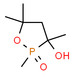 ChemSpider 2D Image | 2,3,5,5-Tetramethyl-1,2-oxaphospholan-3-ol 2-oxide | C7H15O3P