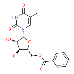 ChemSpider 2D Image | 1-(5-O-Benzoyl-beta-D-arabinofuranosyl)-5-methyl-2,4(1H,3H)-pyrimidinedione | C17H18N2O7