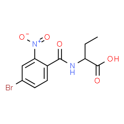 ChemSpider 2D Image | 2-[(4-Bromo-2-nitrobenzoyl)amino]butanoic acid | C11H11BrN2O5