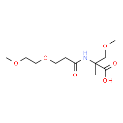 ChemSpider 2D Image | N-[3-(2-Methoxyethoxy)propanoyl]-O,2-dimethylserine | C11H21NO6