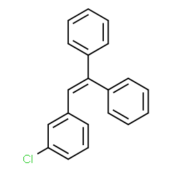 ChemSpider 2D Image | 1-Chloro-3-(2,2-diphenylvinyl)benzene  | C20H15Cl