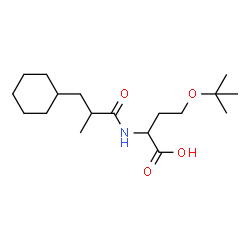 ChemSpider 2D Image | N-(3-Cyclohexyl-2-methylpropanoyl)-O-(2-methyl-2-propanyl)homoserine | C18H33NO4