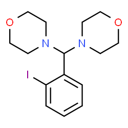 ChemSpider 2D Image | 4,4'-[(2-Iodophenyl)methylene]dimorpholine | C15H21IN2O2