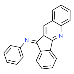 ChemSpider 2D Image | (11E)-N-Phenyl-11H-indeno[1,2-b]quinolin-11-imine | C22H14N2
