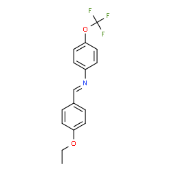 ChemSpider 2D Image | N-[(E)-(4-Ethoxyphenyl)methylene]-4-(trifluoromethoxy)aniline | C16H14F3NO2