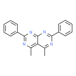ChemSpider 2D Image | 4,5-Dimethyl-2,7-diphenylpyrimido[4,5-d]pyrimidine | C20H16N4