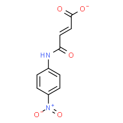 ChemSpider 2D Image | (2E)-4-[(4-Nitrophenyl)amino]-4-oxo-2-butenoate | C10H7N2O5