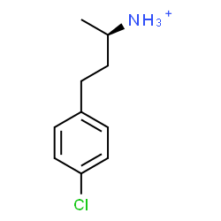 ChemSpider 2D Image | (2R)-4-(4-Chlorophenyl)-2-butanaminium | C10H15ClN