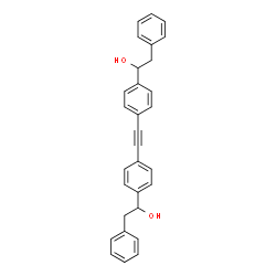 ChemSpider 2D Image | Bis(p-(alpha-hydroxyphenethyl)phenyl)acetylene | C30H26O2