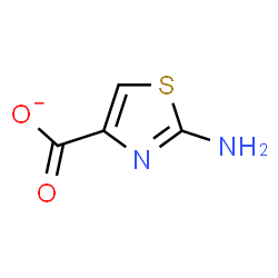 ChemSpider 2D Image | 2-Amino-1,3-thiazole-4-carboxylate | C4H3N2O2S