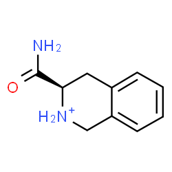 ChemSpider 2D Image | (3R)-3-Carbamoyl-1,2,3,4-tetrahydroisoquinolinium | C10H13N2O