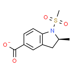 ChemSpider 2D Image | (2S)-2-Methyl-1-(methylsulfonyl)-5-indolinecarboxylate | C11H12NO4S