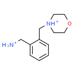 ChemSpider 2D Image | 4-[2-(Ammoniomethyl)benzyl]morpholin-4-ium | C12H20N2O
