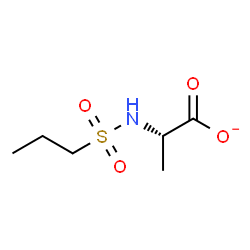 ChemSpider 2D Image | (2S)-2-[(Propylsulfonyl)amino]propanoate | C6H12NO4S