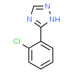 ChemSpider 2D Image | 5-(2-Chlorophenyl)-1H-1,2,4-triazole | C8H6ClN3