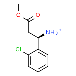 ChemSpider 2D Image | (1R)-1-(2-Chlorophenyl)-3-methoxy-3-oxo-1-propanaminium | C10H13ClNO2
