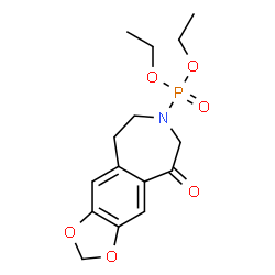ChemSpider 2D Image | Diethyl 5-oxo-5,6,8,9-tetrahydro-7H-[1,3]dioxolo[4,5-H][3]benzazepin-7-ylphosphonate | C15H20NO6P