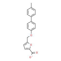ChemSpider 2D Image | 5-{[(4'-Methyl-4-biphenylyl)oxy]methyl}-2-furoate | C19H15O4