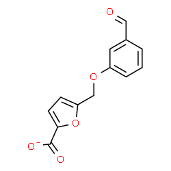 ChemSpider 2D Image | 5-[(3-Formylphenoxy)methyl]-2-furoate | C13H9O5