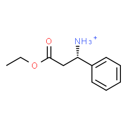ChemSpider 2D Image | (1S)-3-Ethoxy-3-oxo-1-phenyl-1-propanaminium | C11H16NO2