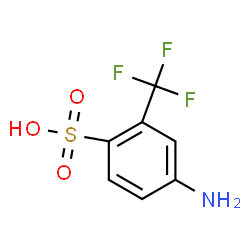 ChemSpider 2D Image | 4-Amino-2-(trifluoromethyl)benzenesulfonic acid | C7H6F3NO3S