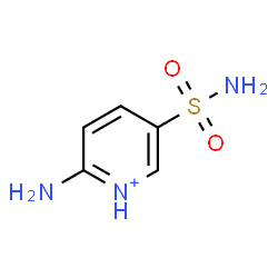 ChemSpider 2D Image | 2-Amino-5-sulfamoylpyridinium | C5H8N3O2S